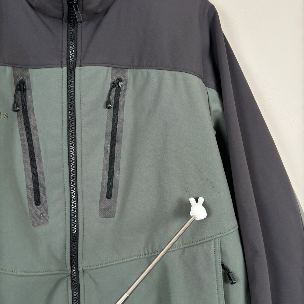 Simms Jacket Mens Medium Brown Softshell Hooded W… - image 6